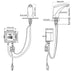 Cascada Modern Design BEST Automatic Sensor Faucet (AC/DC Powered) Bathroom Sink Faucets - Detail View