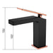 Cascada Aosta Single-Handle Faucet - Sleek Design in Black & Rose Gold Finish - Close-Up