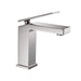 Cascada Aosta Contemporary Single-Handle Faucet - Streamlined Design in Brushed Nickel - Lifestyle View