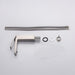 Cascada Aosta Contemporary Single-Handle Faucet - Streamlined Design in Brushed Nickel - Detail View