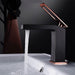 Cascada Aosta Single-Handle Faucet - Sleek Design in Black & Rose Gold Finish