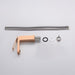 Cascada Aosta Elegant Single-Handle Faucet - Streamlined Design in Rose Gold - Close-Up