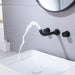 Cascada Arno Modern Bathroom Sink Faucet – Wall-Mounted Waterfall Design - Side View