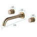 Cascada Arno Luxury Bathroom Sink Faucet – Modern Wall-Mounted Waterfall Design - Detail View