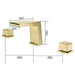 Cascada Modern Design Waterfall Bathroom Sink Faucet - Side View