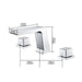 Cascada Royale Waterfall Bathroom Sink Faucet – Contemporary Design - Side View