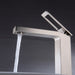 Cascada Aosta Contemporary Single-Handle Vessel Faucet - Streamlined Design in Brushed Nickel - Lifestyle View