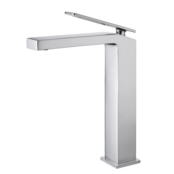 Cascada Aosta Single-Handle Vessel Faucet - Sleek Design in Polished Chrome Finish - Dimensions