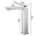 Cascada Aosta Single-Handle Vessel Faucet - Sleek Design in Polished Chrome Finish - Side View