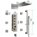 Cascada Naples 9"x22" Bluetooth LED Digital Shower System - Lifestyle View