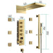 Cascada Naples 9"x22" LED Digital Music Shower System - Dimensions