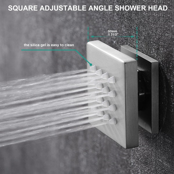 Cascada Naples 9"x22" Bluetooth LED Digital Shower System - View 10