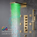 Cascada Naples 9"x22" LED Digital Music Shower System - Side View