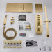 Cascada Naples 9"x22" LED Digital Music Shower System - Close-Up