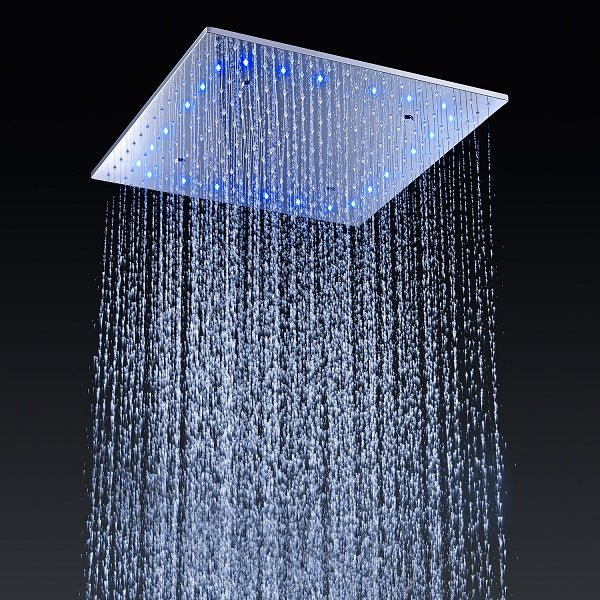 Cascada Napoli LED Shower System: Rainfall, Spa Mist, Thermostatic Control - Features