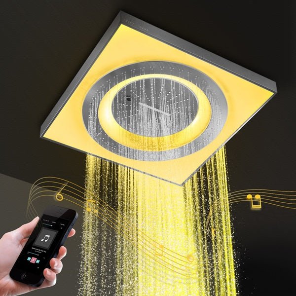 Cascada Showers 24" Cascada Perla LED Music Thermostatic Rainfall Shower System - Product Image 14