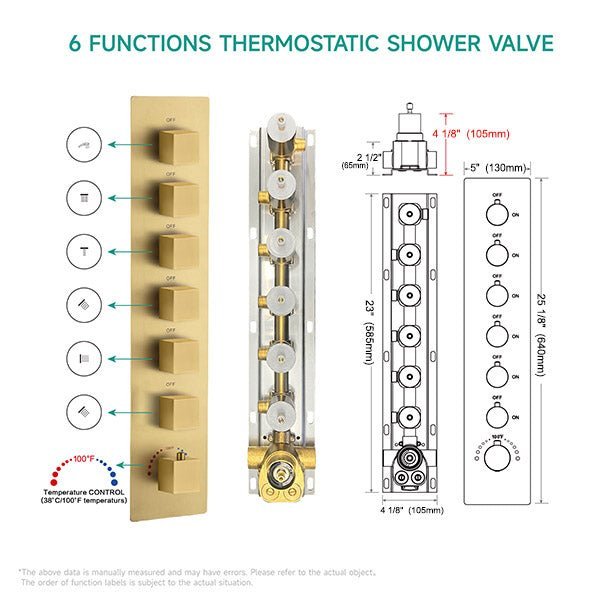 Cascada Perla 24" LED Music Shower System with Dual Showerheads and Body Jets - View 11