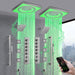 Cascada Perla 24" LED Music Shower System with Dual Showerheads and Body Jets - Close-Up