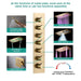 Cascada Pisa 16"x28" Brushed Gold Bluetooth LED Shower System - Detail View