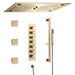 Cascada Pisa 16"x28" Brushed Gold Bluetooth LED Shower System - View 10