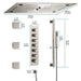 Cascada Pisa 16"x28" Brushed Nickel Bluetooth LED Shower System - Lifestyle View