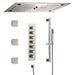 Cascada Pisa 16"x28" Brushed Nickel Bluetooth LED Shower System - View 9
