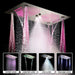 Cascada Pisa 16"x28" Brushed Nickel Music LED Showerhead Shower Head - Side View