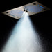 Cascada Pisa 16"x28" Brushed Nickel Music LED Showerhead Shower Head - View 9