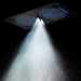 Cascada Pisa 16"x28" Matte Black Bluetooth LED Shower System - View 13