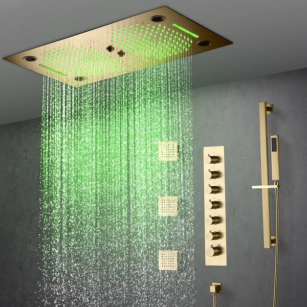 Cascada Pisa 16"x28" Music LED Shower System - View 17