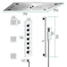 Cascada Pisa 16"x28" Music LED Shower System - Features