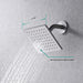 Cascada Pompeii 12" Brushed Nickel Shower Set - View 9