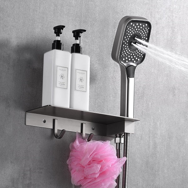 Cascada Pompeii 12" Brushed Nickel Shower Set - Side View