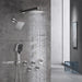 Cascada Pompeii 12" Brushed Nickel Shower Set