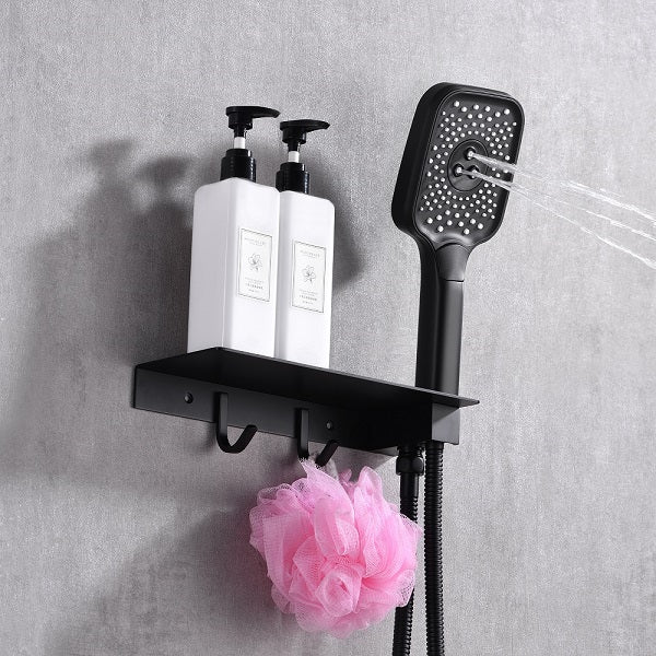 Cascada Pompeii 12" Matte Black Shower Set - Lifestyle View