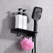 Cascada Pompeii 12" Matte Black Shower Set - Lifestyle View