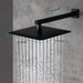 Cascada Pompeii 12" Matte Black Shower Set - Dimensions