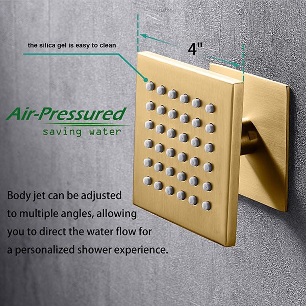 Cascada Portofino 16"x36" LED Music Dual Shower System - View 12
