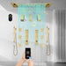 Cascada Portofino 16"x36" LED Music Dual Shower System - Side View