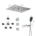 Cascada Positano 15"x23" Brushed Nickel Music LED Shower System - Lifestyle View