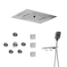 Cascada Positano 15"x23" Brushed Nickel Music LED Shower System - View 10