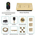 Cascada Positano 15"x23" LED Music Shower System - Close-Up