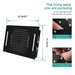 Cascada Positano 15"x23" Matte Black LED Music Shower System - View 11