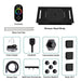 Cascada Positano 15"x23" Matte Black LED Music Shower System - Detail View
