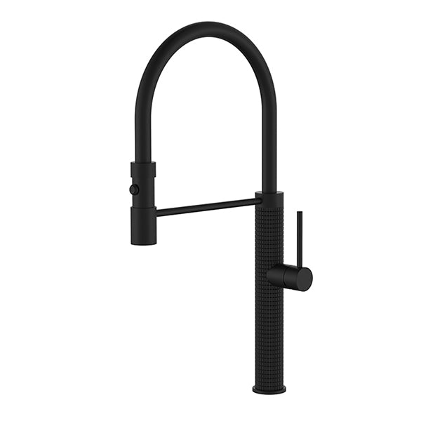 Cascada Pristine Pull Down Kitchen Faucet with Sprayer - Side View