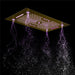 Cascada Rainbow 16"x28" Brushed Gold LED Bluetooth Shower System - View 10