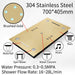 Cascada Rainbow 16"x28" Brushed Gold LED Bluetooth Shower System - Dimensions