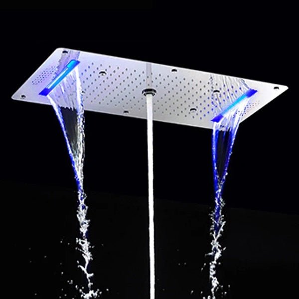 Cascada Ravenna: 15”x32” Bluetooth Shower System with LED Lights, 6 Functions - Installation View