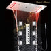 Cascada Ravenna: 15”x32” Bluetooth Shower System with LED Lights, 6 Functions