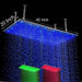 Cascada Rectangular Ceiling Mount Rainfall LED Shower Head (Include Shower Arm) - View 16